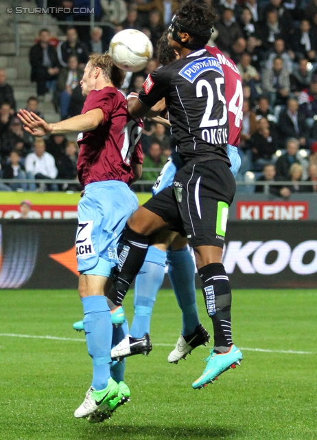 Sturm Graz - Mattersburg
Oesterreichische Fussball Bundesliga, 12. Runde, SK Sturm Graz - SV Mattersburg, Stadion Liebenau Graz, 20.10.2012. 

Foto zeigt Rubin Rafael Okotie (Sturm)
