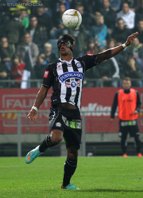 Sturm Graz - Mattersburg
Oesterreichische Fussball Bundesliga, 12. Runde, SK Sturm Graz - SV Mattersburg, Stadion Liebenau Graz, 20.10.2012. 

Foto zeigt Rubin Rafael Okotie (Sturm)
