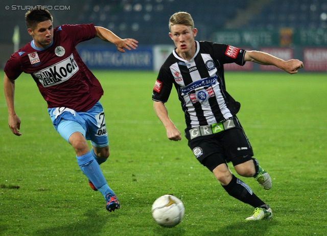 Sturm Graz - Mattersburg
Oesterreichische Fussball Bundesliga, 12. Runde, SK Sturm Graz - SV Mattersburg, Stadion Liebenau Graz, 20.10.2012. 

Foto zeigt Florian Kainz (Sturm)
