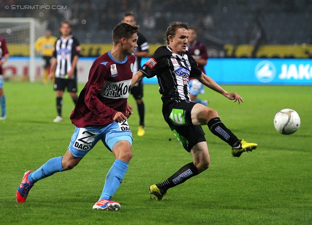 Sturm Graz - Mattersburg
Oesterreichische Fussball Bundesliga, 12. Runde, SK Sturm Graz - SV Mattersburg, Stadion Liebenau Graz, 20.10.2012. 

Foto zeigt Andreas Hoelzl (Sturm)
