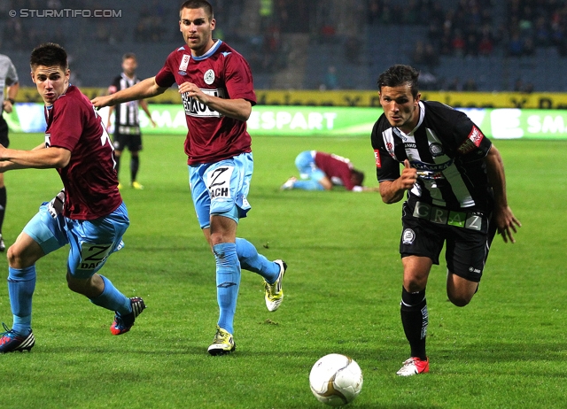 Sturm Graz - Mattersburg
Oesterreichische Fussball Bundesliga, 12. Runde, SK Sturm Graz - SV Mattersburg, Stadion Liebenau Graz, 20.10.2012. 

Foto zeigt Haris Bukva (Sturm)
