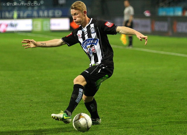 Sturm Graz - Mattersburg
Oesterreichische Fussball Bundesliga, 12. Runde, SK Sturm Graz - SV Mattersburg, Stadion Liebenau Graz, 20.10.2012. 

Foto zeigt Florian Kainz (Sturm)
