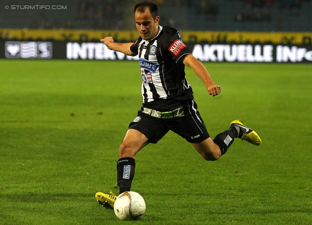 Sturm Graz - Mattersburg
Oesterreichische Fussball Bundesliga, 12. Runde, SK Sturm Graz - SV Mattersburg, Stadion Liebenau Graz, 20.10.2012. 

Foto zeigt Leonhard Kaufmann (Sturm)
