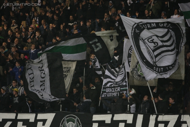 Sturm Graz - Innsbruck
OEFB Cup, Achtelfinale,SK Sturm Graz - FC Wacker Innsbruck, Stadion Liebenau Graz, 30.10.2012. 

Foto zeigt Fans von Sturm
