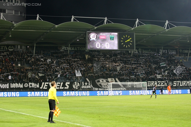 Sturm Graz - Innsbruck
OEFB Cup, Achtelfinale,SK Sturm Graz - FC Wacker Innsbruck, Stadion Liebenau Graz, 30.10.2012. 

Foto zeigt Fans von Sturm
