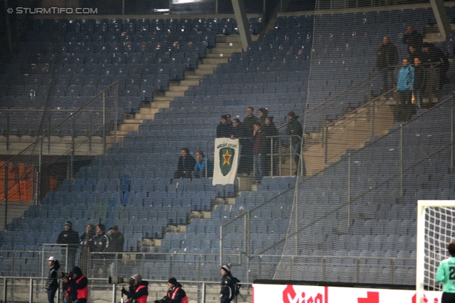 Sturm Graz - Innsbruck
OEFB Cup, Achtelfinale,SK Sturm Graz - FC Wacker Innsbruck, Stadion Liebenau Graz, 30.10.2012. 

Foto zeigt Fans von Wacker Innsbruck
