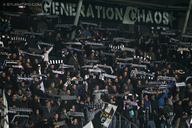 Sturm Graz - Innsbruck
OEFB Cup, Achtelfinale,SK Sturm Graz - FC Wacker Innsbruck, Stadion Liebenau Graz, 30.10.2012. 

Foto zeigt Fans von Sturm
