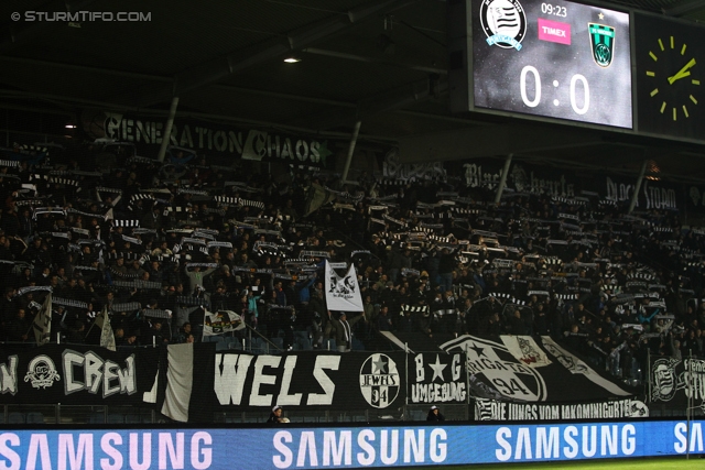 Sturm Graz - Innsbruck
OEFB Cup, Achtelfinale,SK Sturm Graz - FC Wacker Innsbruck, Stadion Liebenau Graz, 30.10.2012. 

Foto zeigt Fans von Sturm
