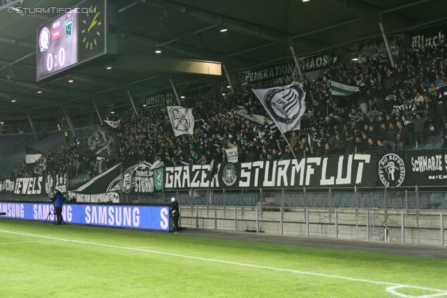 Sturm Graz - Innsbruck
OEFB Cup, Achtelfinale,SK Sturm Graz - FC Wacker Innsbruck, Stadion Liebenau Graz, 30.10.2012. 

Foto zeigt Fans von Sturm
