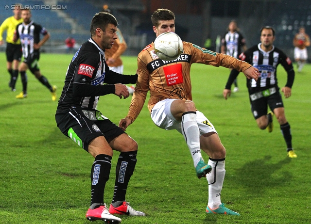 Sturm Graz - Innsbruck
OEFB Cup, Achtelfinale,SK Sturm Graz - FC Wacker Innsbruck, Stadion Liebenau Graz, 30.10.2012. 

Foto zeigt Milan Dudic (Sturm)
