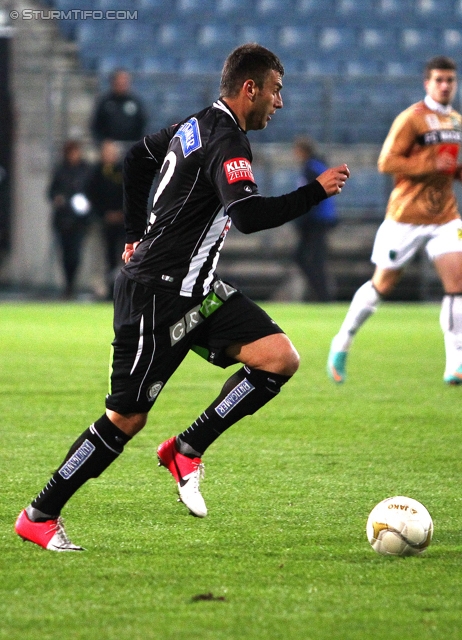 Sturm Graz - Innsbruck
OEFB Cup, Achtelfinale,SK Sturm Graz - FC Wacker Innsbruck, Stadion Liebenau Graz, 30.10.2012. 

Foto zeigt Milan Dudic (Sturm)
