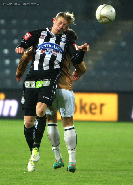 Sturm Graz - Innsbruck
OEFB Cup, Achtelfinale,SK Sturm Graz - FC Wacker Innsbruck, Stadion Liebenau Graz, 30.10.2012. 

Foto zeigt Florian Kainz (Sturm)
Schlüsselwörter: kopfball