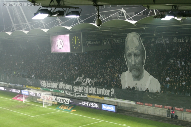 Sturm Graz - Rapid Wien
Oesterreichische Fussball Bundesliga, 14. Runde, SK Sturm Graz - SK Rapid Wien, Stadion Liebenau Graz, 03.11.2012. 

Foto zeigt Fans von Sturm mit einer Choreografie
