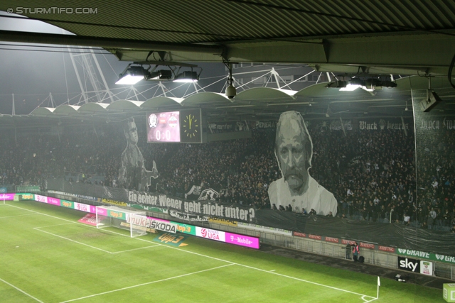 Sturm Graz - Rapid Wien
Oesterreichische Fussball Bundesliga, 14. Runde, SK Sturm Graz - SK Rapid Wien, Stadion Liebenau Graz, 03.11.2012. 

Foto zeigt Fans von Sturm mit einer Choreografie
