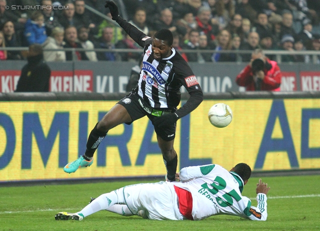 Sturm Graz - Rapid Wien
Oesterreichische Fussball Bundesliga, 14. Runde, SK Sturm Graz - SK Rapid Wien, Stadion Liebenau Graz, 03.11.2012. 

Foto zeigt Richard Sukuta-Pasu (Sturm)
