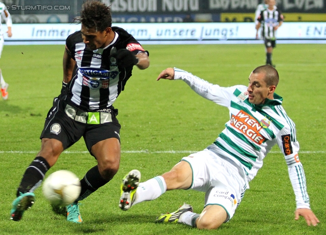 Sturm Graz - Rapid Wien
Oesterreichische Fussball Bundesliga, 14. Runde, SK Sturm Graz - SK Rapid Wien, Stadion Liebenau Graz, 03.11.2012. 

Foto zeigt Rubin Rafael Okotie (Sturm)
