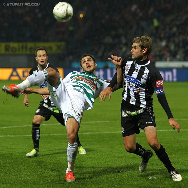 Sturm Graz - Rapid Wien
Oesterreichische Fussball Bundesliga, 14. Runde, SK Sturm Graz - SK Rapid Wien, Stadion Liebenau Graz, 03.11.2012. 

Foto zeigt Manuel Weber (Sturm)
