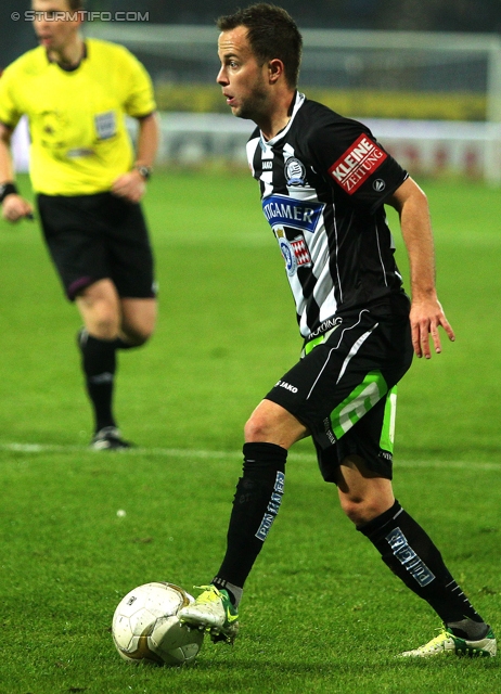 Sturm Graz - Rapid Wien
Oesterreichische Fussball Bundesliga, 14. Runde, SK Sturm Graz - SK Rapid Wien, Stadion Liebenau Graz, 03.11.2012. 

Foto zeigt Christian Klem (Sturm)
