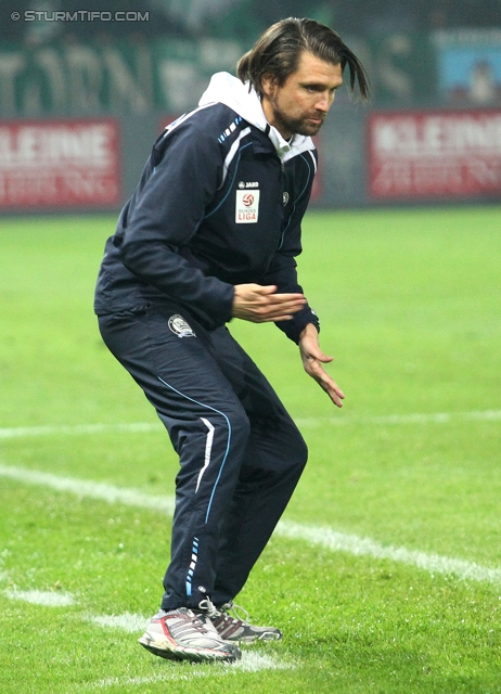 Sturm Graz - Rapid Wien
Oesterreichische Fussball Bundesliga, 14. Runde, SK Sturm Graz - SK Rapid Wien, Stadion Liebenau Graz, 03.11.2012. 

Foto zeigt Peter Hyballa (Cheftrainer Sturm)
