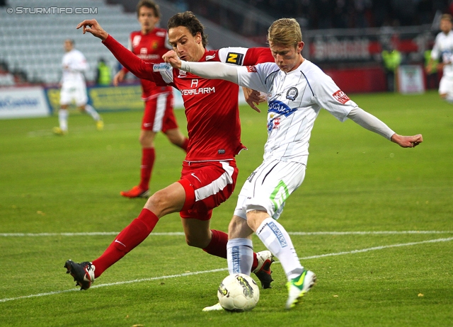 Admira - Sturm Graz
Oesterreichische Fussball Bundesliga, 15. Runde,  FC Admira - SK Sturm Graz, Stadion Suedstadt Maria Enzersdorf, 11.10.2012. 

Foto zeigt Florian Kainz (Sturm)
