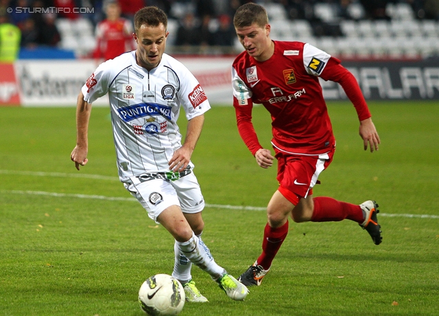 Admira - Sturm Graz
Oesterreichische Fussball Bundesliga, 15. Runde,  FC Admira - SK Sturm Graz, Stadion Suedstadt Maria Enzersdorf, 11.10.2012. 

Foto zeigt Christian Klem (Sturm)
