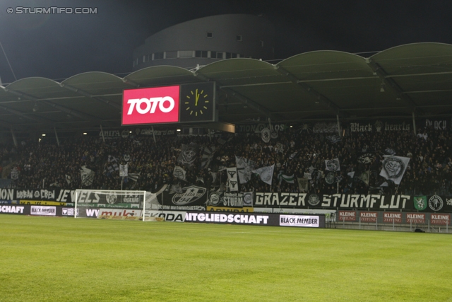 Sturm Graz - Ried
Oesterreichische Fussball Bundesliga, 16. Runde, SK Sturm Graz - SV Ried, Stadion Liebenau Graz, 17.11.2012. 

Foto zeigt Fans von Sturm
