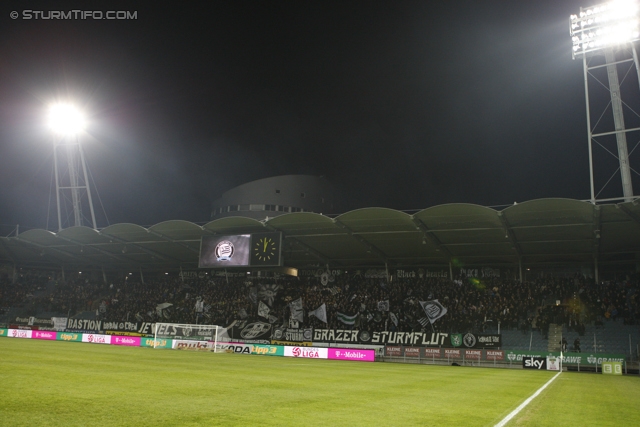 Sturm Graz - Ried
Oesterreichische Fussball Bundesliga, 16. Runde, SK Sturm Graz - SV Ried, Stadion Liebenau Graz, 17.11.2012. 

Foto zeigt Fans von Sturm
