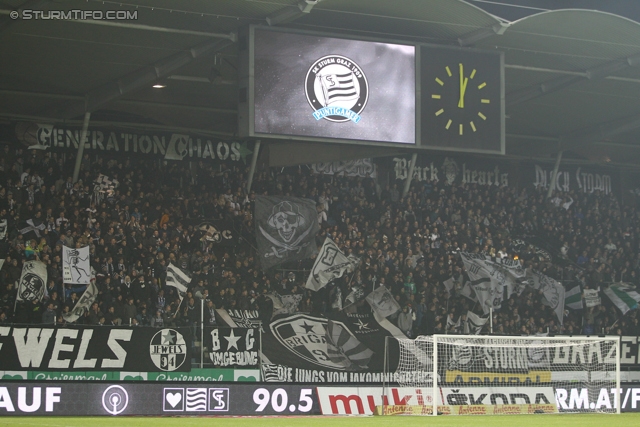 Sturm Graz - Ried
Oesterreichische Fussball Bundesliga, 16. Runde, SK Sturm Graz - SV Ried, Stadion Liebenau Graz, 17.11.2012. 

Foto zeigt Fans von Sturm
