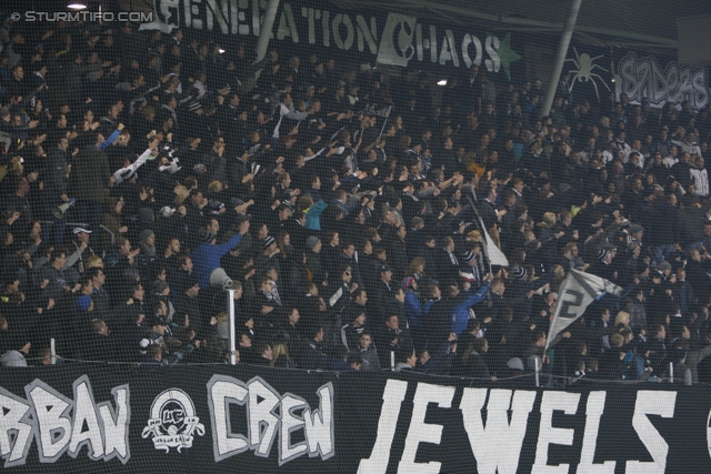 Sturm Graz - Ried
Oesterreichische Fussball Bundesliga, 16. Runde, SK Sturm Graz - SV Ried, Stadion Liebenau Graz, 17.11.2012. 

Foto zeigt Fans von Sturm
