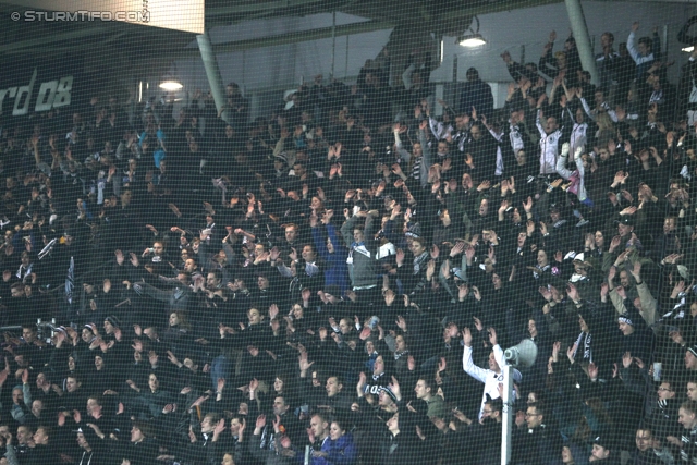 Sturm Graz - Ried
Oesterreichische Fussball Bundesliga, 16. Runde, SK Sturm Graz - SV Ried, Stadion Liebenau Graz, 17.11.2012. 

Foto zeigt Fans von Sturm
