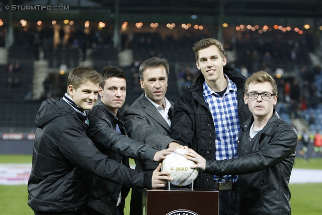 Sturm Graz - Ried
Oesterreichische Fussball Bundesliga, 16. Runde, SK Sturm Graz - SV Ried, Stadion Liebenau Graz, 17.11.2012. 

Foto zeigt die Band Das Getraenk
