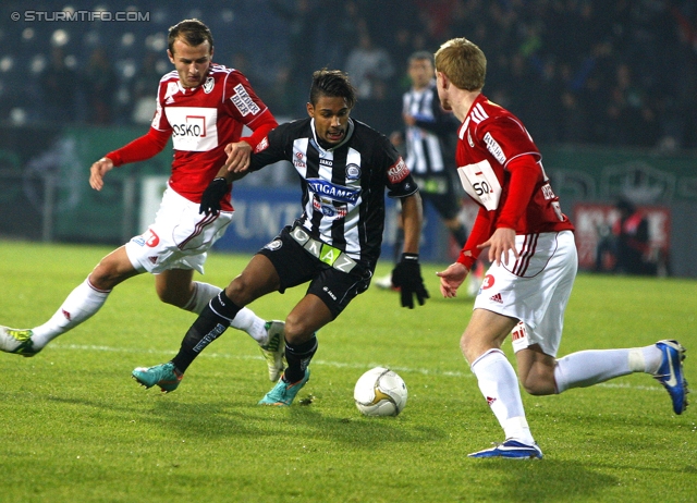 Sturm Graz - Ried
Oesterreichische Fussball Bundesliga, 16. Runde, SK Sturm Graz - SV Ried, Stadion Liebenau Graz, 17.11.2012. 

Foto zeigt Rubin Rafael Okotie (Sturm)
