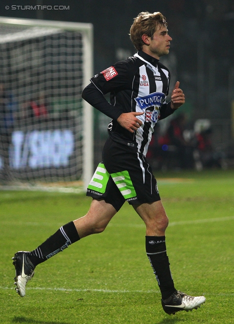 Sturm Graz - Ried
Oesterreichische Fussball Bundesliga, 16. Runde, SK Sturm Graz - SV Ried, Stadion Liebenau Graz, 17.11.2012. 

Foto zeigt Manuel Weber (Sturm)
