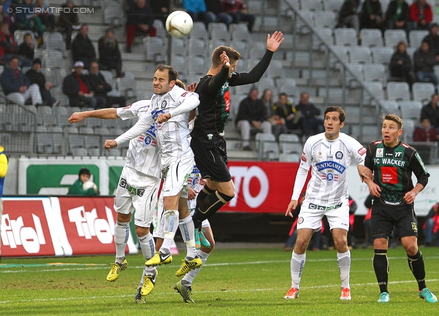 Innsbruck - Sturm Graz
Oesterreichische Fussball Bundesliga, 17. Runde,  FC Wacker Innsbruck - SK Sturm Graz, Tivoli Stadion Innsbruck, 24.11.2012. 

Foto zeigt Leonhard Kaufmann (Sturm)
