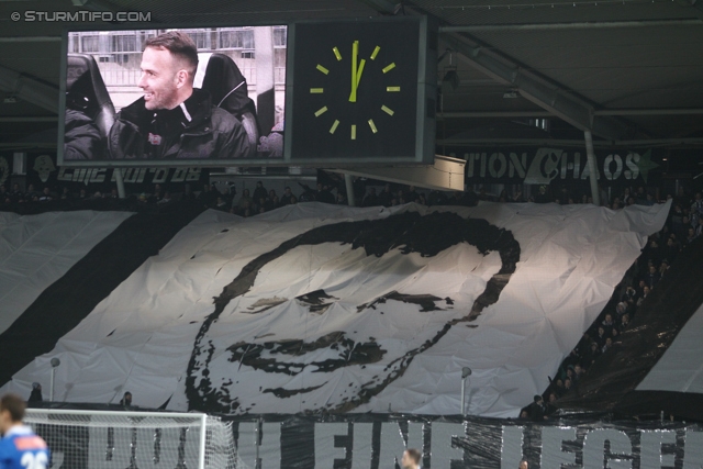 Sturm Graz - Wr. Neustadt
Oesterreichische Fussball Bundesliga, 18. Runde, SK Sturm Graz - SC Wiener Neustadt, Stadion Liebenau Graz, 01.12.2012. 

Foto zeigt Fans von Sturm mit einer Choreografie
