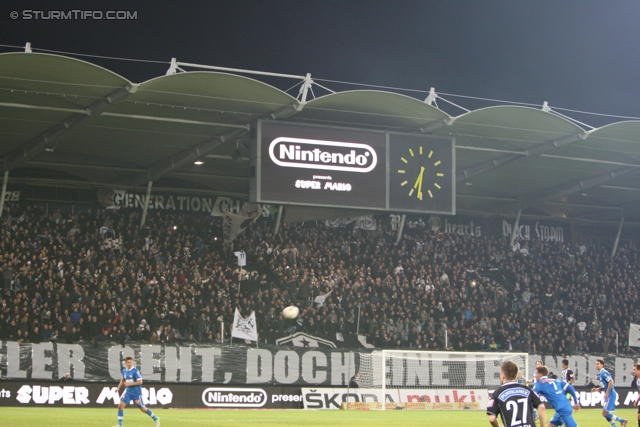 Sturm Graz - Wr. Neustadt
Oesterreichische Fussball Bundesliga, 18. Runde, SK Sturm Graz - SC Wiener Neustadt, Stadion Liebenau Graz, 01.12.2012. 

Foto zeigt Fans von Sturm
