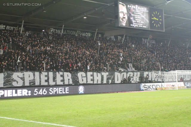 Sturm Graz - Wr. Neustadt
Oesterreichische Fussball Bundesliga, 18. Runde, SK Sturm Graz - SC Wiener Neustadt, Stadion Liebenau Graz, 01.12.2012. 

Foto zeigt Fans von Sturm
