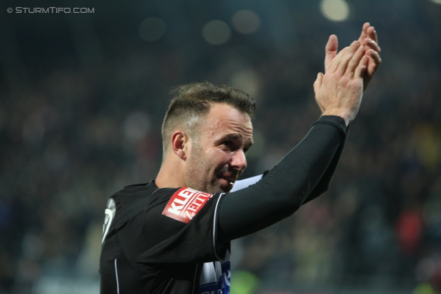 Sturm Graz - Wr. Neustadt
Oesterreichische Fussball Bundesliga, 18. Runde, SK Sturm Graz - SC Wiener Neustadt, Stadion Liebenau Graz, 01.12.2012. 

Foto zeigt Mario Haas (Sturm)
