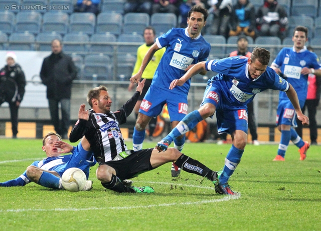 Sturm Graz - Wr. Neustadt
Oesterreichische Fussball Bundesliga, 18. Runde, SK Sturm Graz - SC Wiener Neustadt, Stadion Liebenau Graz, 01.12.2012. 

Foto zeigt Martin Ehrenreich (Sturm)
