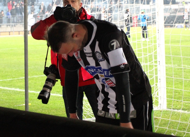 Sturm Graz - Wr. Neustadt
Oesterreichische Fussball Bundesliga, 18. Runde, SK Sturm Graz - SC Wiener Neustadt, Stadion Liebenau Graz, 01.12.2012. 

Foto zeigt Mario Haas (Sturm)
