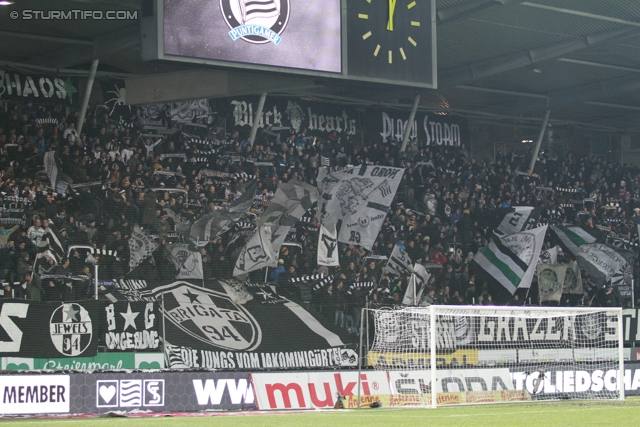 Sturm Graz - RB Salzburg
Oesterreichische Fussball Bundesliga, 19. Runde, SK Sturm Graz - RB Salzburg, Stadion Liebenau Graz, 08.12.2012. 

Foto zeigt Fans von Sturm
