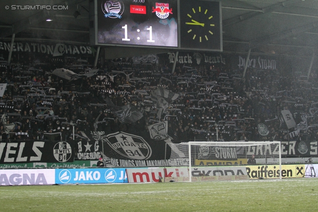 Sturm Graz - RB Salzburg
Oesterreichische Fussball Bundesliga, 19. Runde, SK Sturm Graz - RB Salzburg, Stadion Liebenau Graz, 08.12.2012. 

Foto zeigt Fans von Sturm
