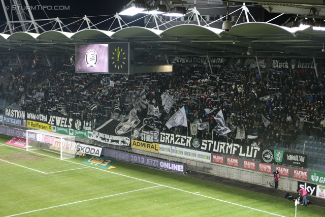 Sturm Graz - RB Salzburg
Oesterreichische Fussball Bundesliga, 19. Runde, SK Sturm Graz - RB Salzburg, Stadion Liebenau Graz, 08.12.2012. 

Foto zeigt Fans von Sturm
