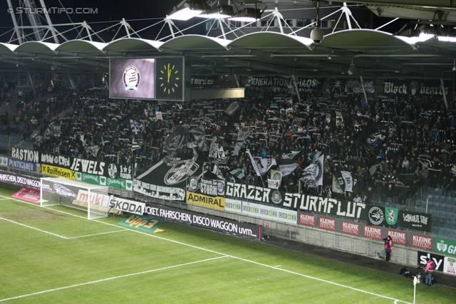 Sturm Graz - RB Salzburg
Oesterreichische Fussball Bundesliga, 19. Runde, SK Sturm Graz - RB Salzburg, Stadion Liebenau Graz, 08.12.2012. 

Foto zeigt Fans von Sturm
