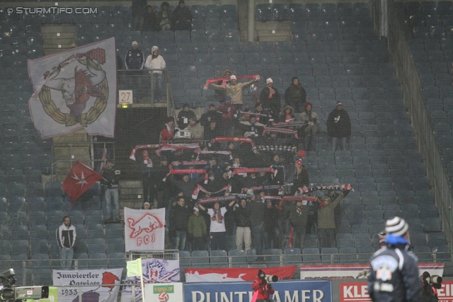 Sturm Graz - RB Salzburg
Oesterreichische Fussball Bundesliga, 19. Runde, SK Sturm Graz - RB Salzburg, Stadion Liebenau Graz, 08.12.2012. 

Foto zeigt Fans von RB Salzburg
