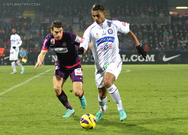 Austria Wien - Sturm Graz
Oesterreichische Fussball Bundesliga, 20. Runde, FK Austria Wien - SK Sturm Graz, Franz-Horr-Stadion Wien, 16.12.2012. 

Foto zeigt Rubin Rafael Okotie (Sturm)
