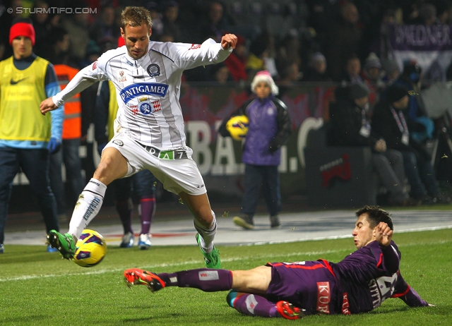 Austria Wien - Sturm Graz
Oesterreichische Fussball Bundesliga, 20. Runde, FK Austria Wien - SK Sturm Graz, Franz-Horr-Stadion Wien, 16.12.2012. 

Foto zeigt Martin Ehrenreich (Sturm)
