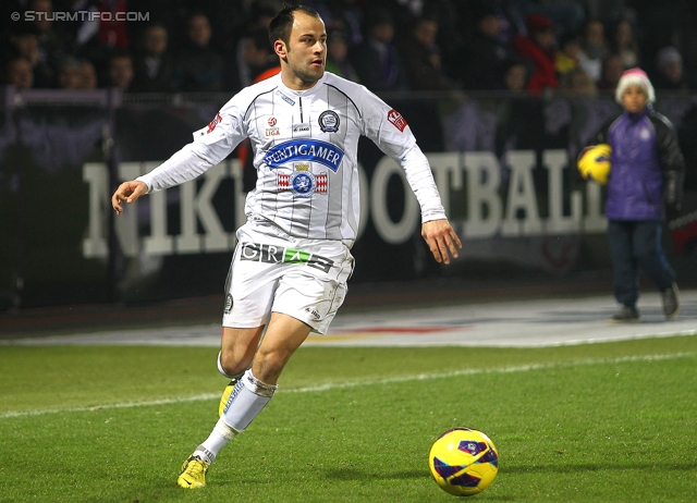 Austria Wien - Sturm Graz
Oesterreichische Fussball Bundesliga, 20. Runde, FK Austria Wien - SK Sturm Graz, Franz-Horr-Stadion Wien, 16.12.2012. 

Foto zeigt Leonhard Kaufmann (Sturm)
