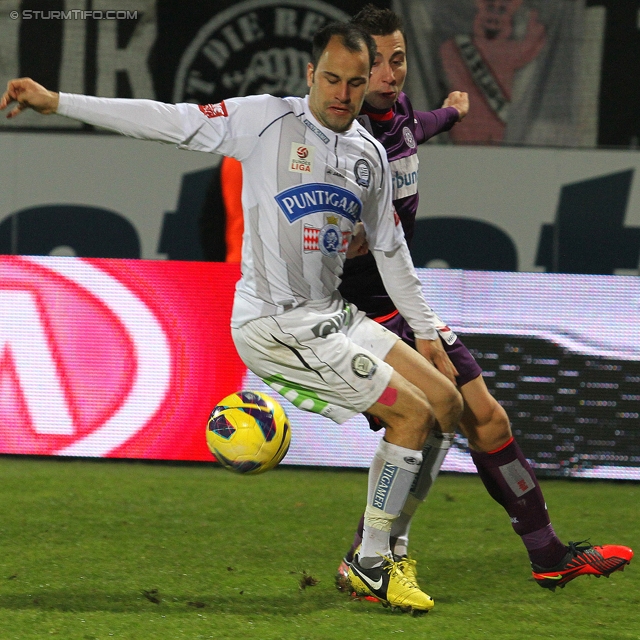 Austria Wien - Sturm Graz
Oesterreichische Fussball Bundesliga, 20. Runde, FK Austria Wien - SK Sturm Graz, Franz-Horr-Stadion Wien, 16.12.2012. 

Foto zeigt Leonhard Kaufmann (Sturm)
