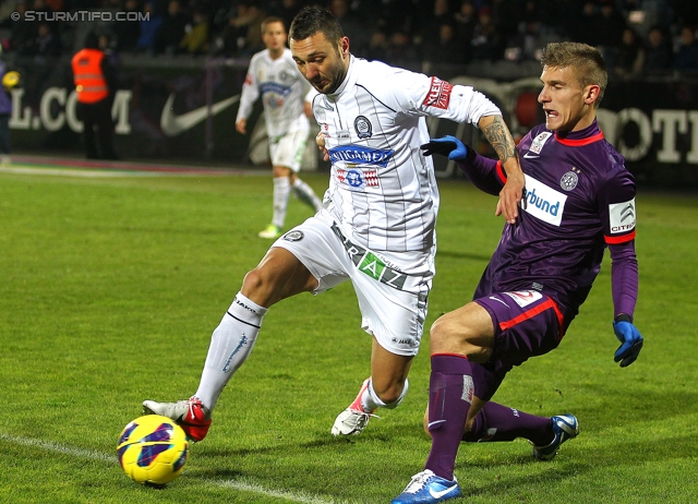 Austria Wien - Sturm Graz
Oesterreichische Fussball Bundesliga, 20. Runde, FK Austria Wien - SK Sturm Graz, Franz-Horr-Stadion Wien, 16.12.2012. 

Foto zeigt Darko Bodul (Sturm)
